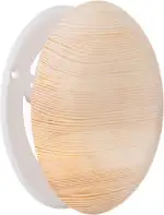 100mm Holz Tellerventil für Sauna - Einstellbarer Diffusor für Wand und Decke - Zuluft und Abluftventil - Runde Lüftungsabdeckung Lüftungsgitter aus Kiefer