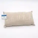 1 Premium Saunakissen Lieblingskissen Reisekissen | Design: BANGA | Maße: 45 x 22 cm, 100% Leinen...