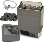 vanvilla Saunaofen 9kw mit externer Steuerung 380V Sauna inkl. Saunasteine für Aufguss Sauna Ofen...