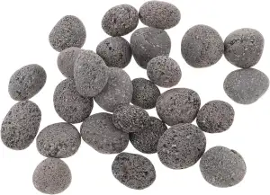 TIDTALEO Saunasteine 1 Kg Lavasteine 2–3cm Naturbelassen für Saunaofen Innen und