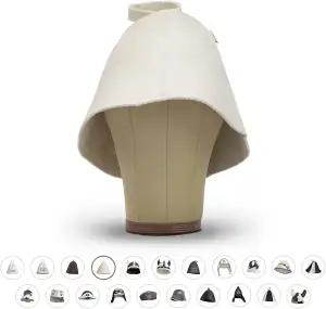 LoWell® Saunahut - Filzhut für Damen und Herren inkl. Sauna-Ratgeber - Ideales S