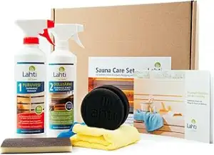 LAHTI Sauna Care Set - Saunapflege & Holzschutz Set auf BIO-Basis, effektive Gru