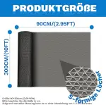 PVC-Drainagematte 90 * 300cm, 5.5mm dick rutschfest Antirutschmatte Pool Matte, Kommerzielle Küch...