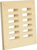 eliga Lüftungsgitter aus Holz, für circa 40 cm² Luftdurchlass
