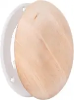 100mm Holz Tellerventil für Sauna - Einstellbarer Diffusor für Wand und Decke - Zuluft und Abluftventil - Runde Lüftungsabdeckung Lüftungsgitter aus harzfreier Schwarzerle