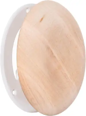 100mm Holz Tellerventil für Sauna - Einstellbarer Diffusor für Wand und Decke - 