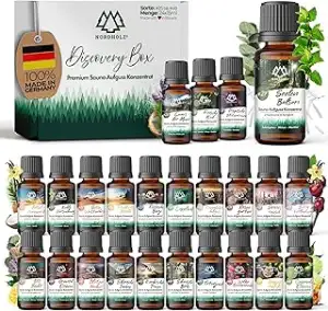 Saunaaufguss Discovery Box 24x15ml [ #25-#48 NATURREINE ÄTHERISCHE ÖLE] Sauna Aufgussmittel - Sau...