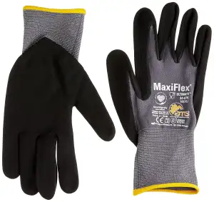 ATG Schutzhandschuh Maxiflex®Ultimate 34-874 Größe 10, schwarz, EN388 Kategorie 