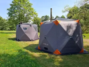 Zeltsauna ALMI-Flex ALMICOTA | 90°C Mobile Sauna | bis 8 Personen | 2.10m hoch |