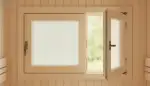 Natürliches Flair & Frischluftgarantie: Das Saunafenster 500x600 mm aus Lindenholz
