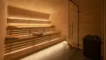 Perfektes Licht in der Sauna