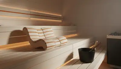 Minimalistische Designsauna: Eleganz Zuhause