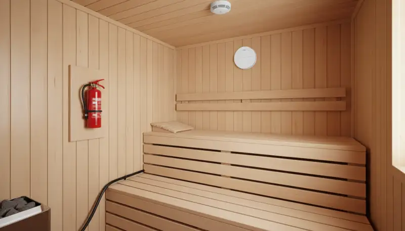 Brandschutz für Sauna und Infrarotkabine