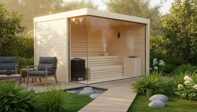 Saunahaus im Garten: Eigene Wellnessoase